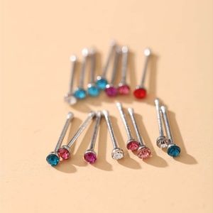 5 Pack Stud Nose Ring